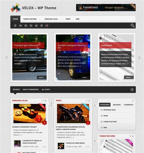 Top 10 Wordpress templates for blogs with responsive design