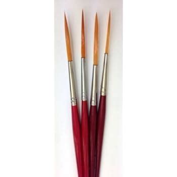 Artists Rigger Brush Set | Pack of 4 Rigger Paint Brushes: Amazon.co.uk ...