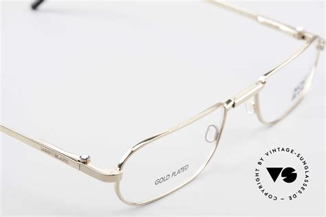 Glasses Montblanc MB30 Folding Gold Plated Luxury Eyeglasses