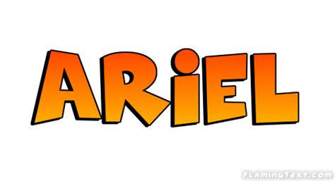 Ariel Logo | Free Name Design Tool from Flaming Text