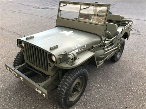 ORIGINAL WWII 1945 JEEP WILLYS MB MATCHING #'S US ARMY MILITARY ~ RUNS ...