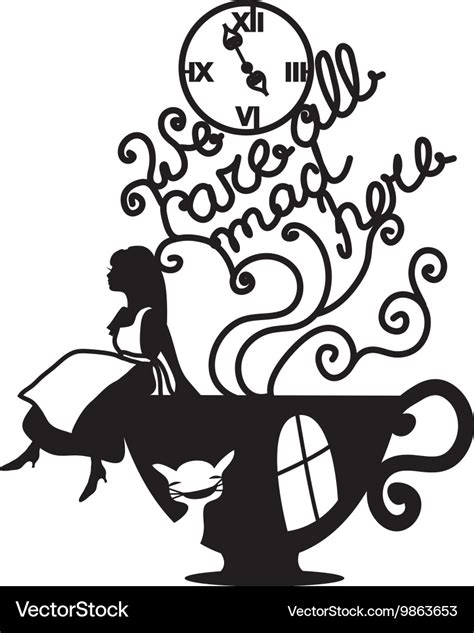 Alice in wonderland Royalty Free Vector Image - VectorStock