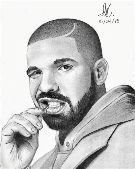 Drake Drawing | Drake drawing, Unique drawings, Sketches