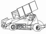 Sprint Car Coloring Pages At GetDrawings  Free Download sketch template