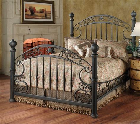 Hillsdale Furniture Chesapeake 1335BKR King Sized Bed with Headboard, Footboard, Side Rails and ...