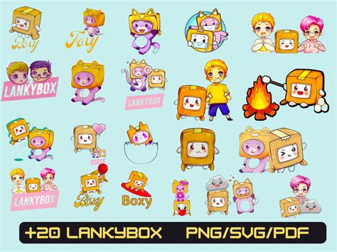 Lankybox /lankybox Png/lankybox Svg/lankybox Sticker: Fun and - Etsy Hong Kong