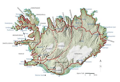 Printable Road Map Of Iceland - Printable Maps