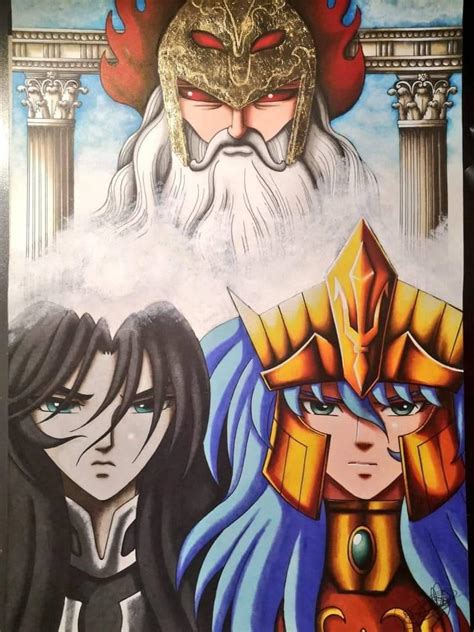 Drawing Zeus, Hades and Poseidon - Saint Seiya. by LoLoOw on DeviantArt