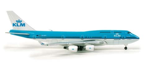 Herpa Wings Klm 747-400 diecast model ezToys - Diecast Models and Collectibles