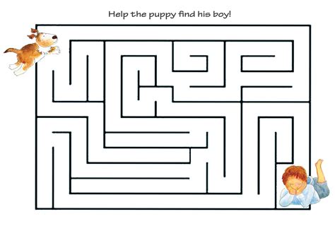 Printable Maze Puzzles For Kids