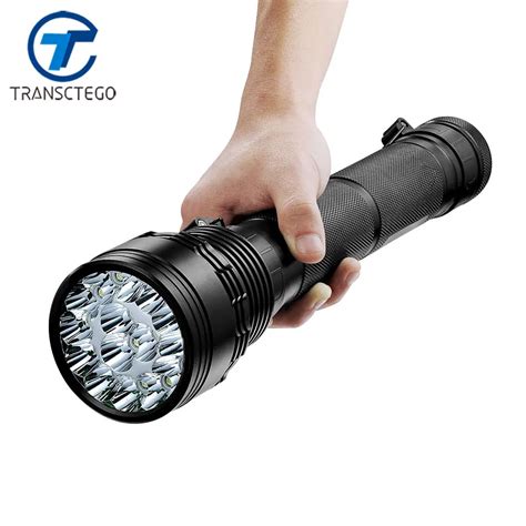 TRANSCTEGO Flashlight Rechargeable HID Torch xenon Lumen 150W Light ...