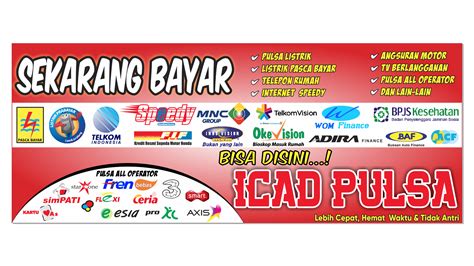 Contoh Banner Contoh Spanduk Jual Pulsa