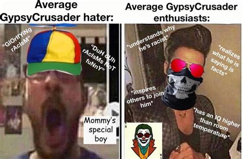 Average GypsyCrusader Hater / Average GypsyCrusader Enthusiasts ...