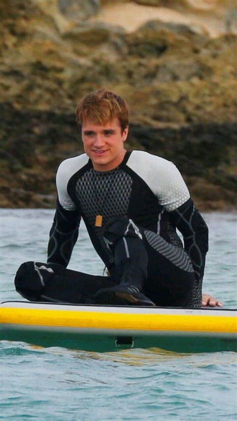 Josh Hutcherson on set of Catching Fire / Peeta Mellark