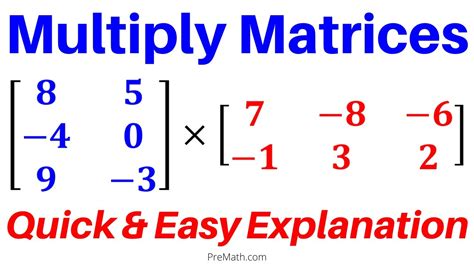 How to Multiply Matrices with Different Dimensions | Step-by-Step Explanation - YouTube