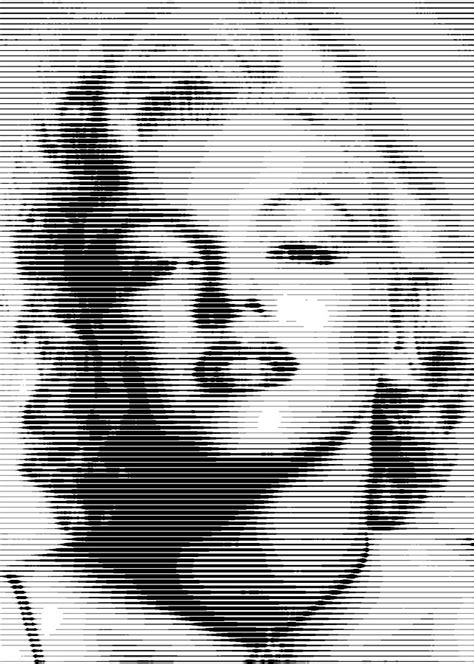 Marilyn BW Horizontal Lines Digital Art by Samuel Majcen | Fine Art America