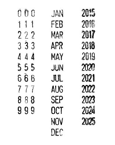 Estampilla Fechas Meses Y Años Foto de stock y más banco de imágenes de Sello de caucho - Sello ...