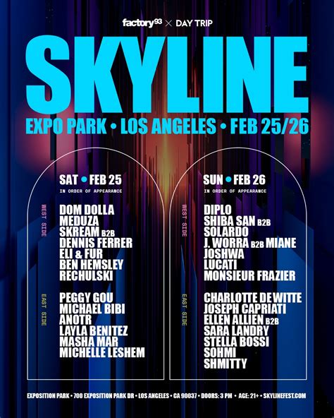 Skyline LA 2023 Lineup | Grooveist