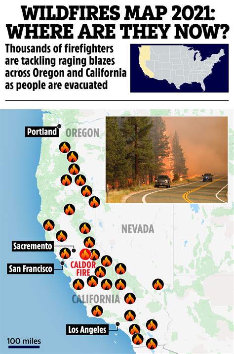 Wildfires map 2021: Where are they now? | The US Sun