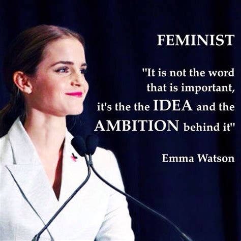 Feminist Feminism Emma Watson | Feminist quotes, Emma watson quotes ...