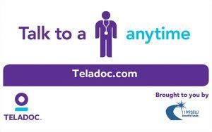 Mental Health Care through Teladoc | 1199SEIU Funds