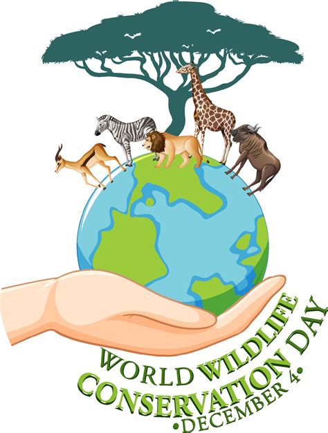 World Wildlife Conservation Day Poster Template 13320482 Vector Art at ...