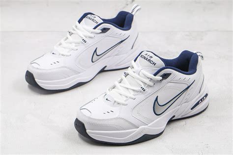 Men's Training Shoe Nike Air Monarch IV White Navy Metallic Silver