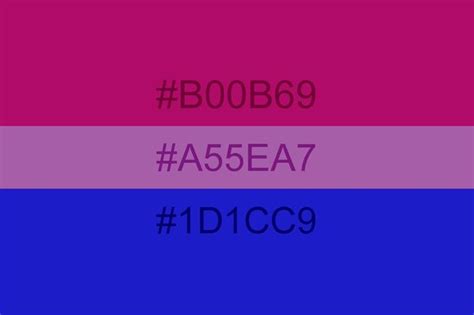 Just a reminder that the hex code names of the colors in the bi flag ...