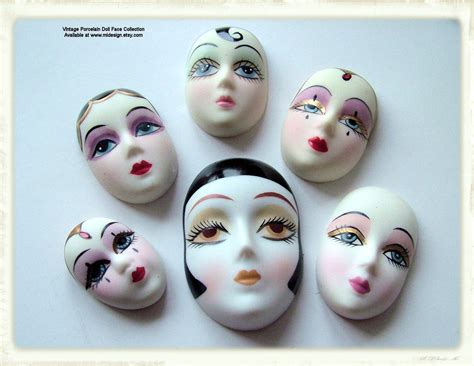 Melissa Ingram Beadwork: Vintage Porcelain Doll Face Cabochons