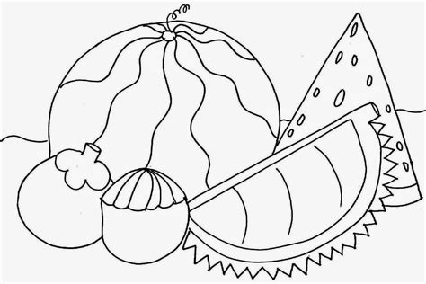 Buah Buahan Tempatan Drawing - chimdae web