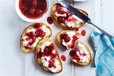 Ultimate toast with homemade ricotta and strawberry jam recipe | Recipe ...