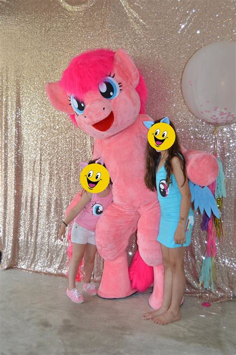 Pony Pinkie Pie Costume for Party, Adult Pink Pony Dress Full Mascot ...