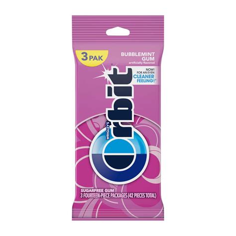 Orbit Sugarfree Chewing Gum - Bubblemint, 3 Pk - Shop Gum & mints at H-E-B