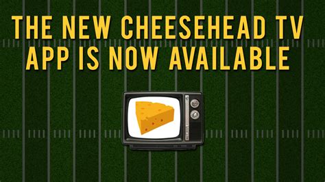 New Cheesehead TV App for iOS