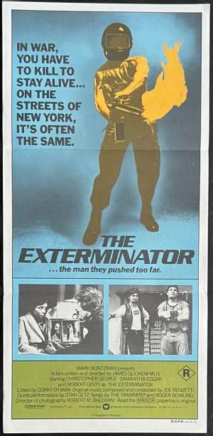 All About Movies - The Exterminator Poster Original Daybill 1980 Robert Ginty Vigilante