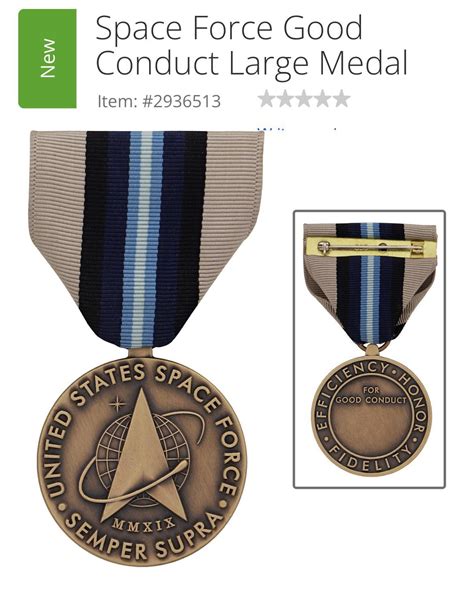 A Space Force Good Conduct Medal? Here’s the Design Submitted for Approval - Air & Space Forces ...