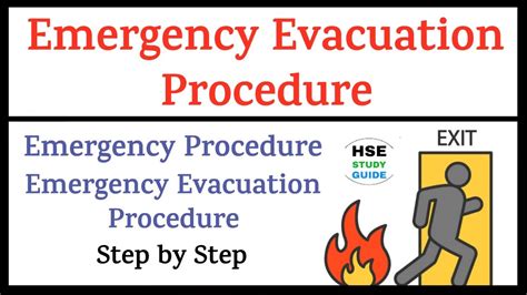 Emergency Evacuation Procedure || Emergency Evacuation || Evacuation Procedure || HSE STUDY ...