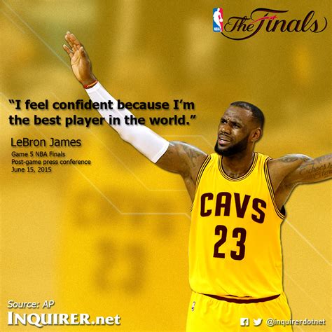 LeBron: ‘I feel confident because I’m the best player in the world ...