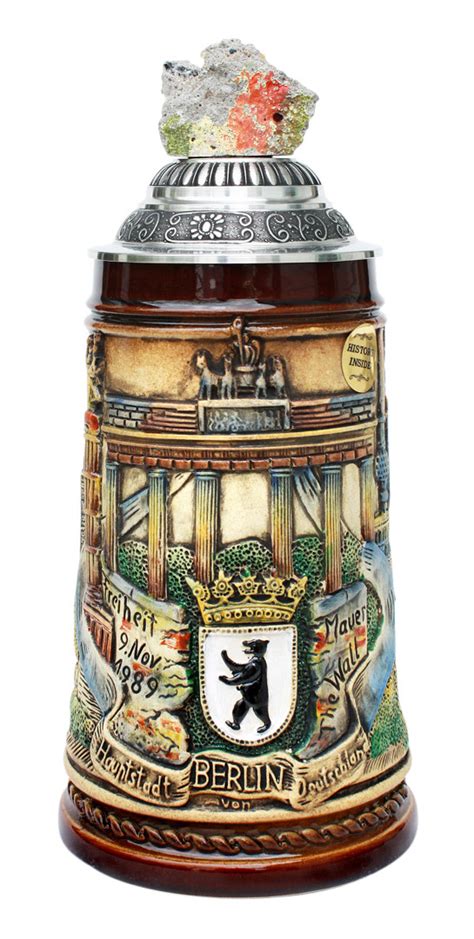 Berlin Wall Checkpoint Charlie Beer Stein - GermanSteins.com