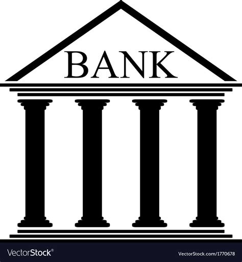 Bank icon Royalty Free Vector Image - VectorStock