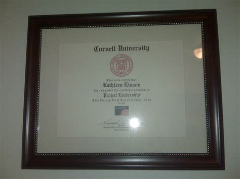 My eCornell Project Leadership Experience: My Project Leadership Certificate from Cornell University