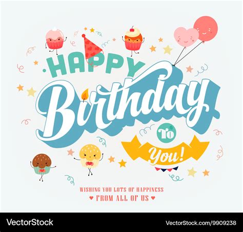 Happy birthday banner Royalty Free Vector Image