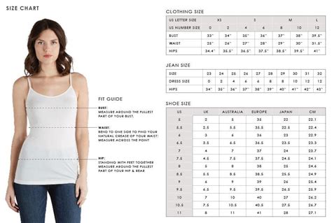 Fit & sizing guide / chart for designer Joie apparel. | Joie clothing ...