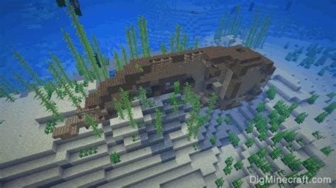 Shipwreck in Minecraft