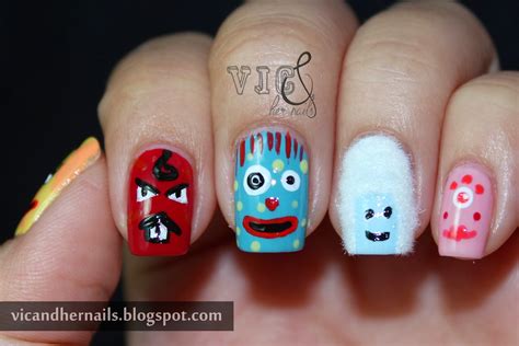 Vic and Her Nails: Halloween Nail Art Challenge + October N.A.I.L. Theme 3: Monsters