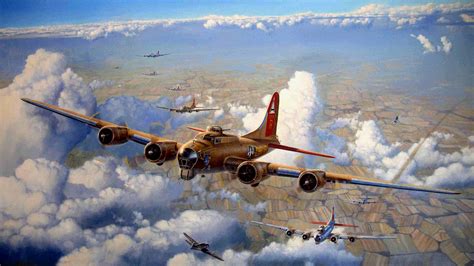 Download Airplane Aircraft Air Force Military Boeing B-17 Flying Fortress HD Wallpaper