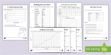 Data Handling Worksheets Pack (teacher made)