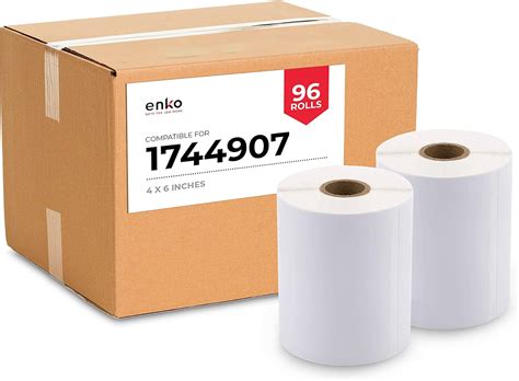 Amazon.com : enKo Dymo 4XL Labels 4 x 6" 1744907 Compatible for Dymo Labelwriter 4XL Shipping ...
