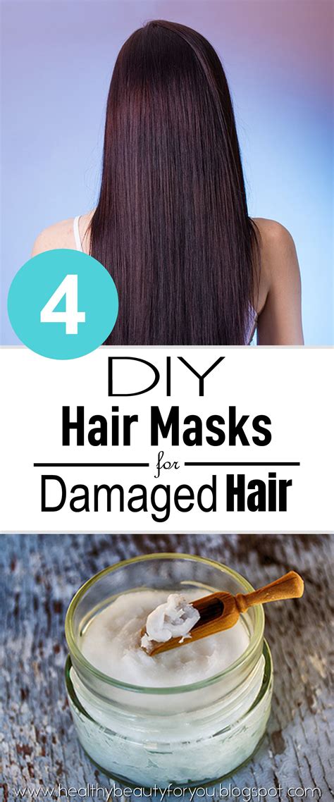 4 Easy DIY Hair Masks for Damaged Hair | Damaged hair diy, Hair repair ...