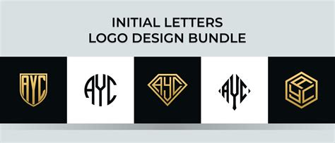 Initial letters AYC logo designs Bundle 4813635 Vector Art at Vecteezy